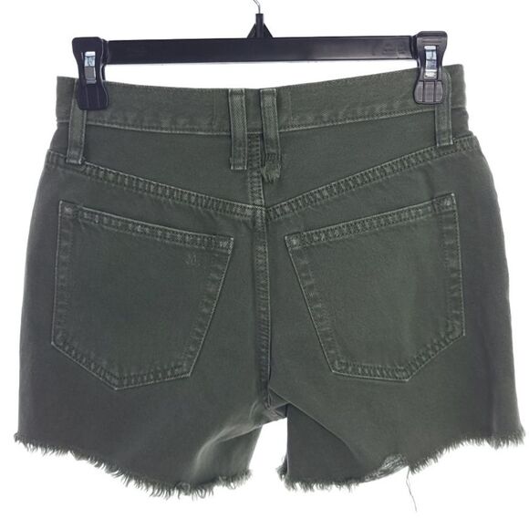 We The Free Size 24S Army Green Button Fly Makai Cut off Raw Hem Short OB1072555 - Picture 5 of 9